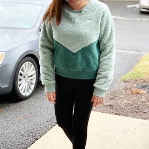 Two Tone Sherpa Top